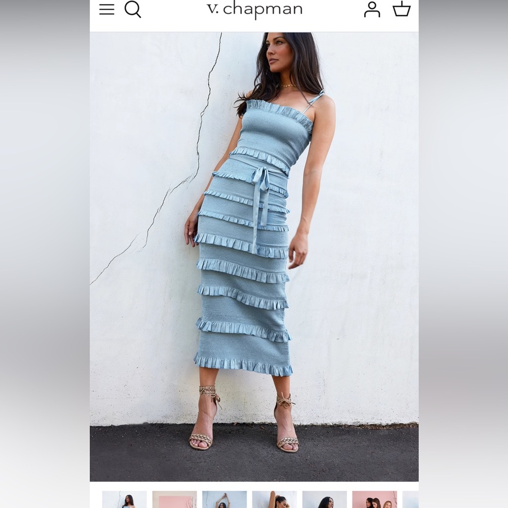 VChapman Lily Dress in Cashmere Blue size 4